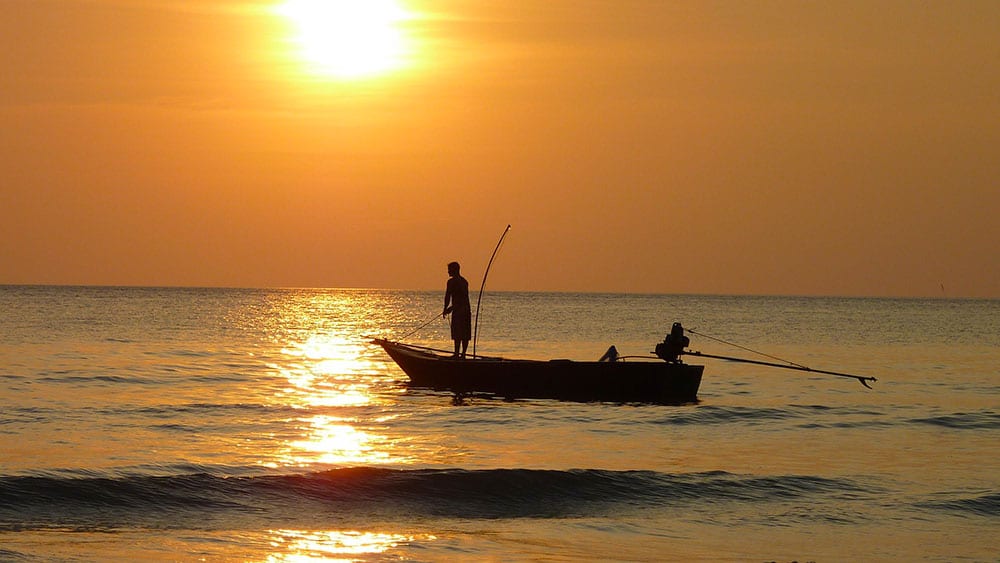 Image: Fishing at Sunset